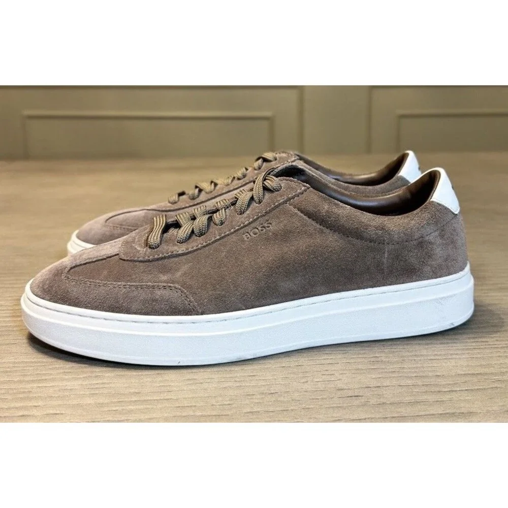 Hugo Boss Men’s Kieran Suede Sneakers. Size 40
